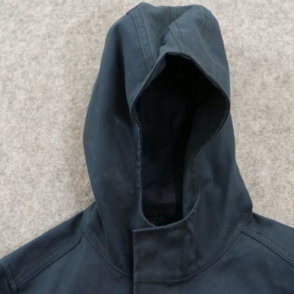 Aether Jacket Womens Small 1 Blue Hooded Full Zip Rain Pockets Long Sleeve - Picture 3 of 14